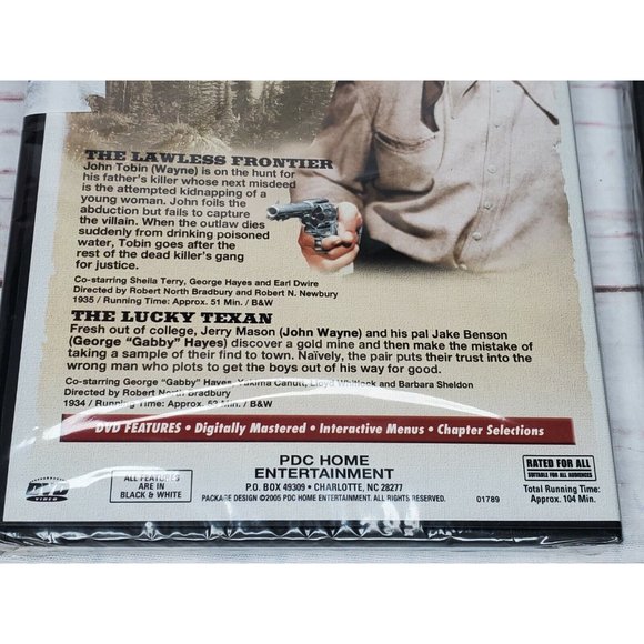 2 Digitally Remastered John Wayne Western Movie Cowboy Movie Bundle - Picture 6 of 9